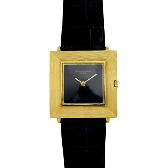 Vacheron Constantin 18k 1960's Ultra Thin 6596 w/ Patek Strap Recently Serviced - Picture 5 of 10